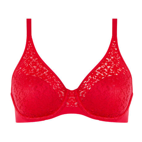 CHANTELLE Lace Full-cup bra Easy Feel Norah Coquelicot