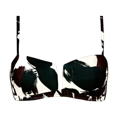 MARYAN MEHLHORN Bandeau bikini top Twilight Deep Dark-Cream