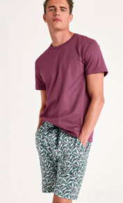 Calida Sleep Weekend Mulberry Red