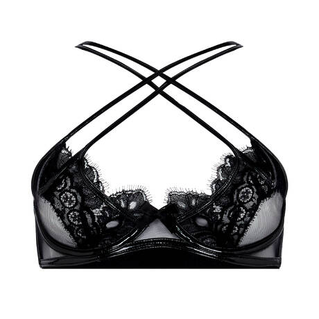 AGENT PROVOCATEUR Lace Demi-cup bra Ariella Black