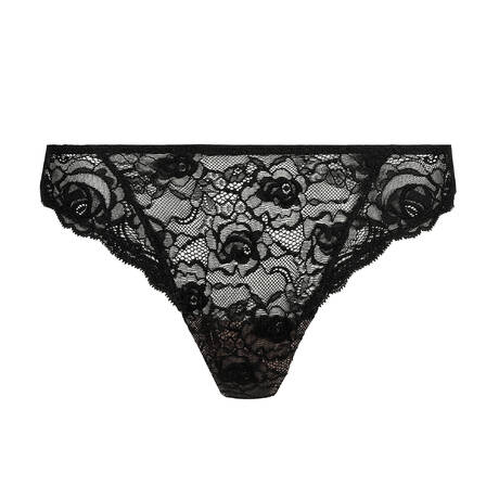 MARIE JO String en dentelle Cyrile Noir