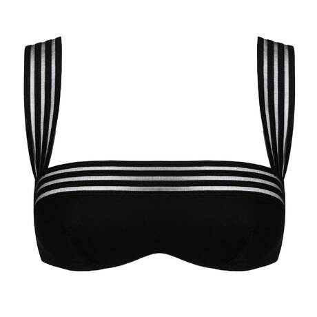 SARDA Mono-underwire Bandeau bikini top Miss Black