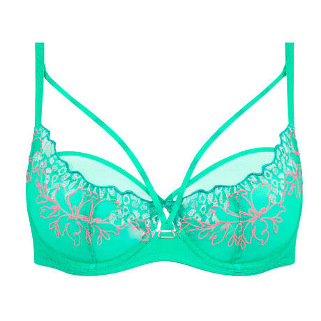 Chantelle 2 pieces lingerie set Pulp Spice Aqua Fluo