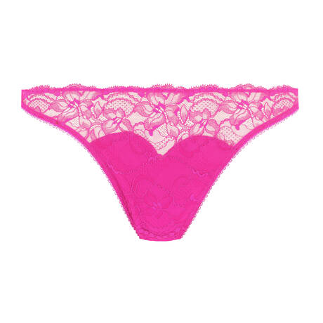 DITA VON TEESE Thong lace Tryst Fuchsia