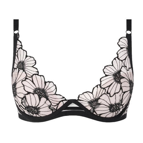 CHANTELLE Padded triangle bra Pulp Lush Black/Soft Pink