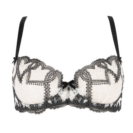 DITA VON TEESE Demi-cup bra Luvella Black/White