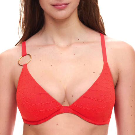 CHANTELLE Underwire Triangle bikini top Eclipse Amazon Red