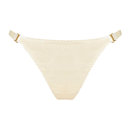 BORDELLE Thong silk New Signature Cream