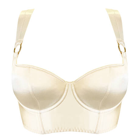 BORDELLE Soutien-gorge bustier en soie New Signature Cream