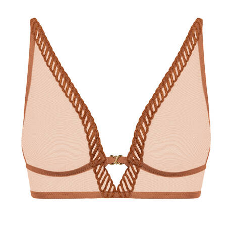 AUBADE Wireless bra Sheer Emotion Honey