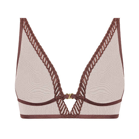 AUBADE Wireless bra Sheer Emotion Sepia