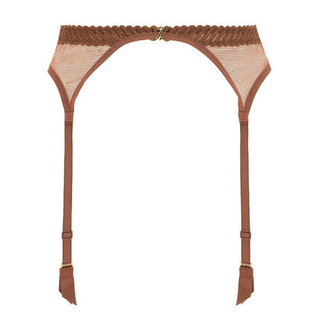AUBADE Garter belt Sheer Emotion Honey