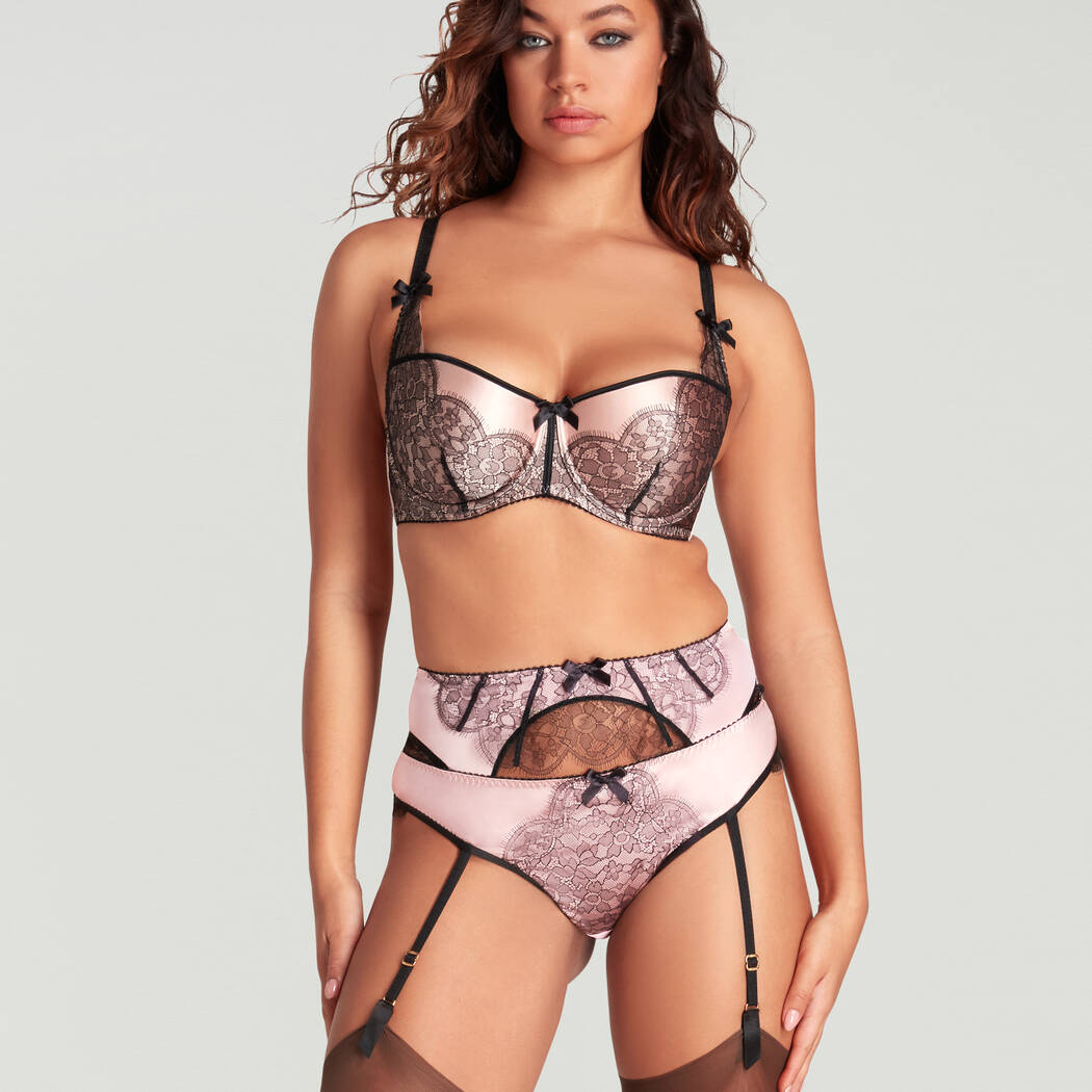 Agent Provocateur 3 pieces lingerie set Sammi Nude/Black