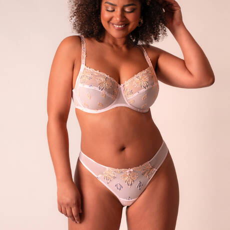 2 pieces set Chantelle Champs Elysées Nymphea Pink Multico