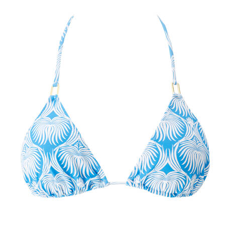 MELISSA ODABASH Haut de maillot de bain triangle Cancun Serenity Flowers Lotus