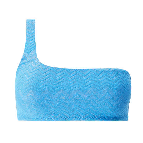 MELISSA ODABASH One shoulder bralette bikini top Toulouse ZigZag Vibes Ocean
