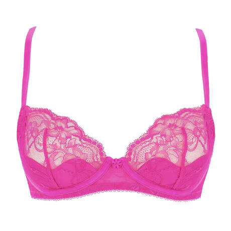 DITA VON TEESE Lace Demi-cup bra Tryst Fuchsia