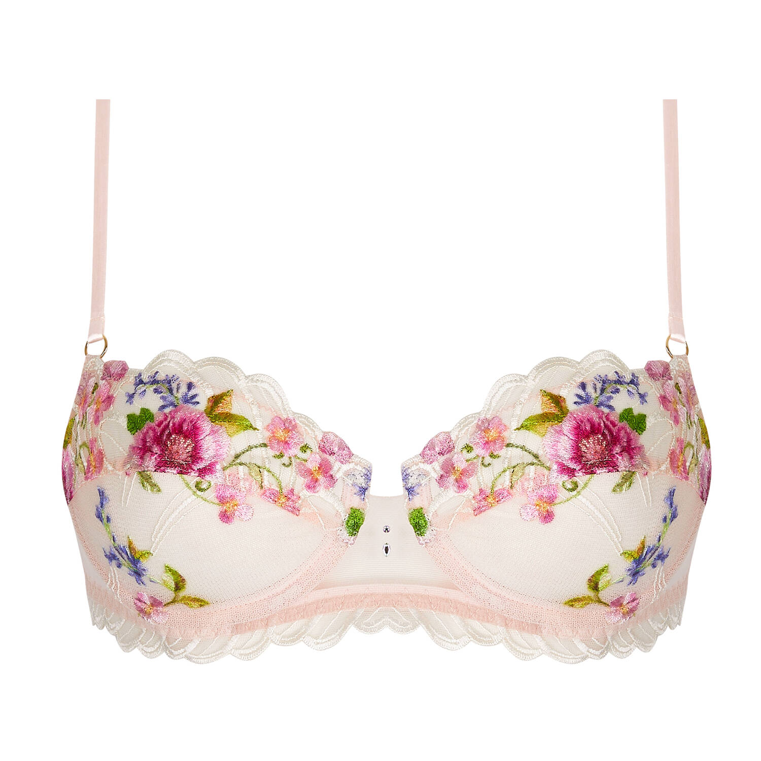 Soutien-gorge Balconnet Lise Charmel 'Splendeur Soie' - Taille 105C - Couleur Jade Menthe - Neuf Avec étiquettes