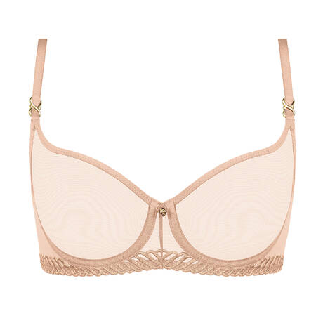 AUBADE Demi-cup bra Sheer Emotion Sand