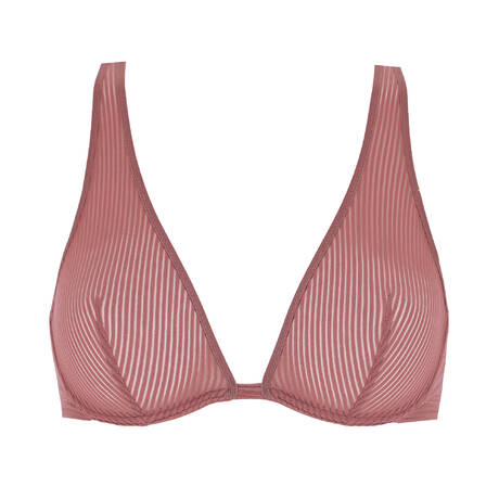 SIMONE PÉRÈLE Triangle bra Angèle Mulberry