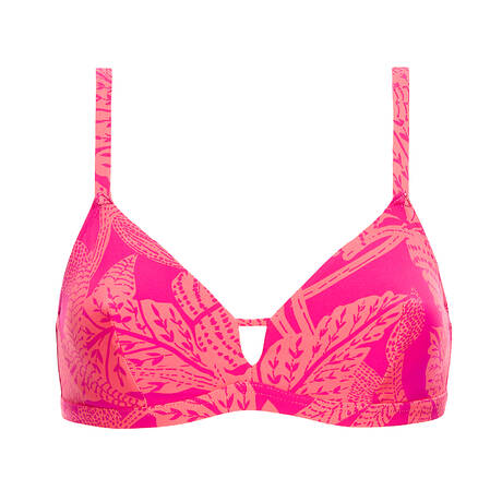 SIMONE PÉRÈLE Triangle bikini top underwire Melia Imprimé Bright Rose