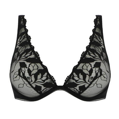 MAISON LEJABY Triangle bra Sin Black