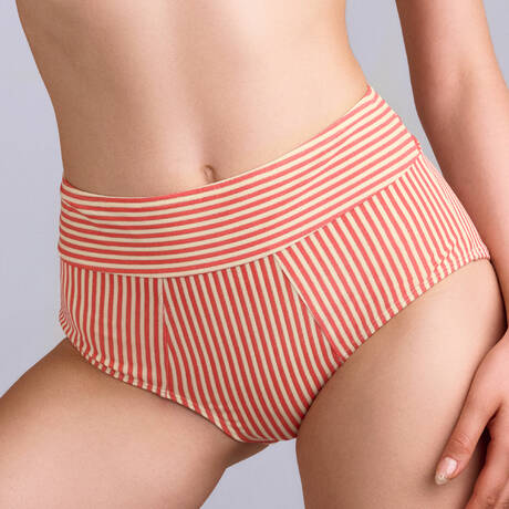 MARLIES DEKKERS Bas de maillot de bain culotte haute Holi Vintage Rose/Golden Lurex