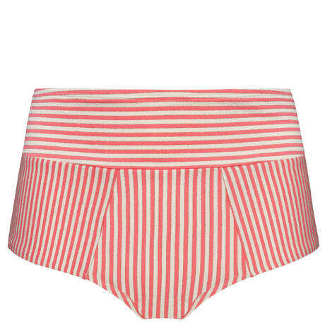 MARLIES DEKKERS High-waisted bikini bottom Holi Vintage Rose/Golden Lurex
