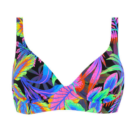 LULI FAMA Underwire Triangle bikini top Néon Nights Multicolor