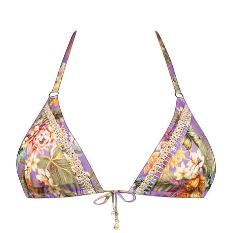 WATERCULT Haut de maillot de bain triangle Dreamscape Tropics Lilac-Pastel Mix