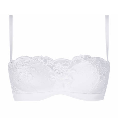 LISE CHARMEL Bandeau bra with removable straps Source Beauté White