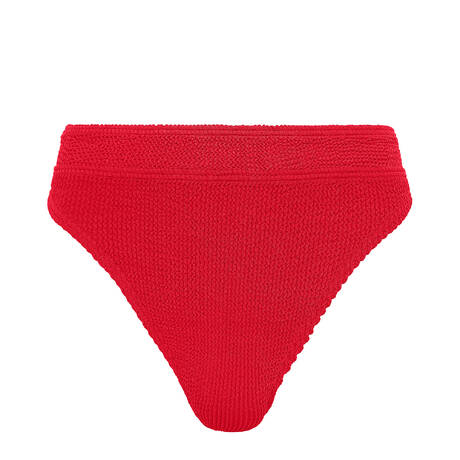 BOND-EYE High-waisted bikini bottom Savannah Les basiques Baywatch Red Eco