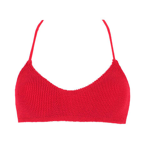 BOND-EYE Haut de maillot de bain brassière Selena Les basiques Baywatch Red Eco