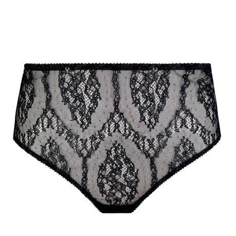 EDGE O' BEYOND Lace High-waisted panty Giovanna Black