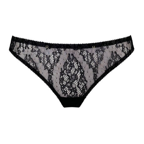 EDGE O' BEYOND Slip en dentelle Giovanna Noir