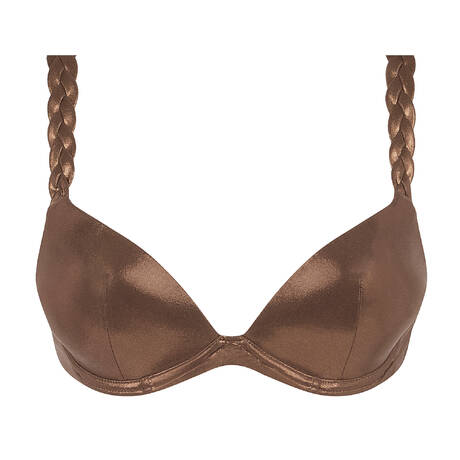 CHANTELLE Push-up bikini top Shaman Shadow Bronze