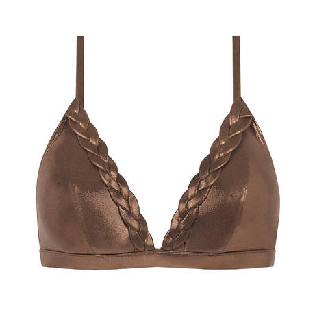 CHANTELLE Triangle bikini top Shaman Shadow Bronze