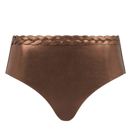 CHANTELLE High-waisted bikini bottom Shaman Shadow Bronze