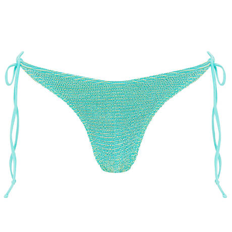 BOND-EYE Tie side brazilian bikini bottom Serenity Tulum Lagoon Lurex