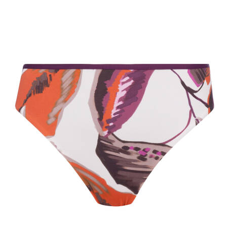 MIRADONNA High-waisted bikini bottom Ginevra Dreamy Foliage Taupe