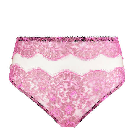 EDGE O' BEYOND Lace High-waisted thong Amaya Pink