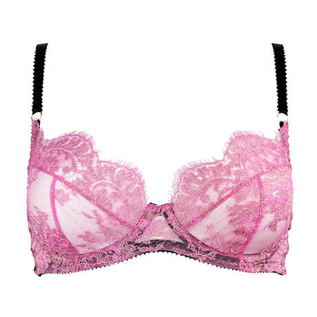 EDGE O' BEYOND Lace Balconette bra Amaya Pink