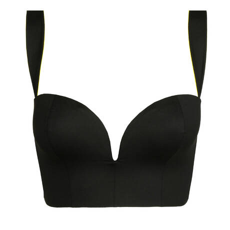 SARDA Padded bikini top Tomorrowland x Sarda bain Black