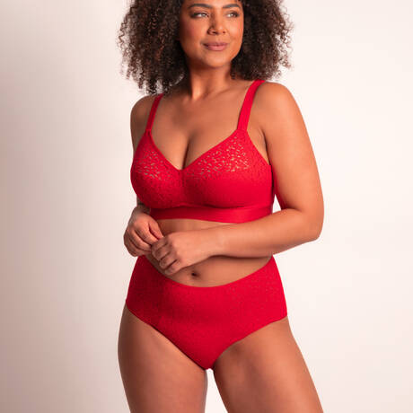 2 pieces set CHANTELLE Easy Feel Norah Coquelicot