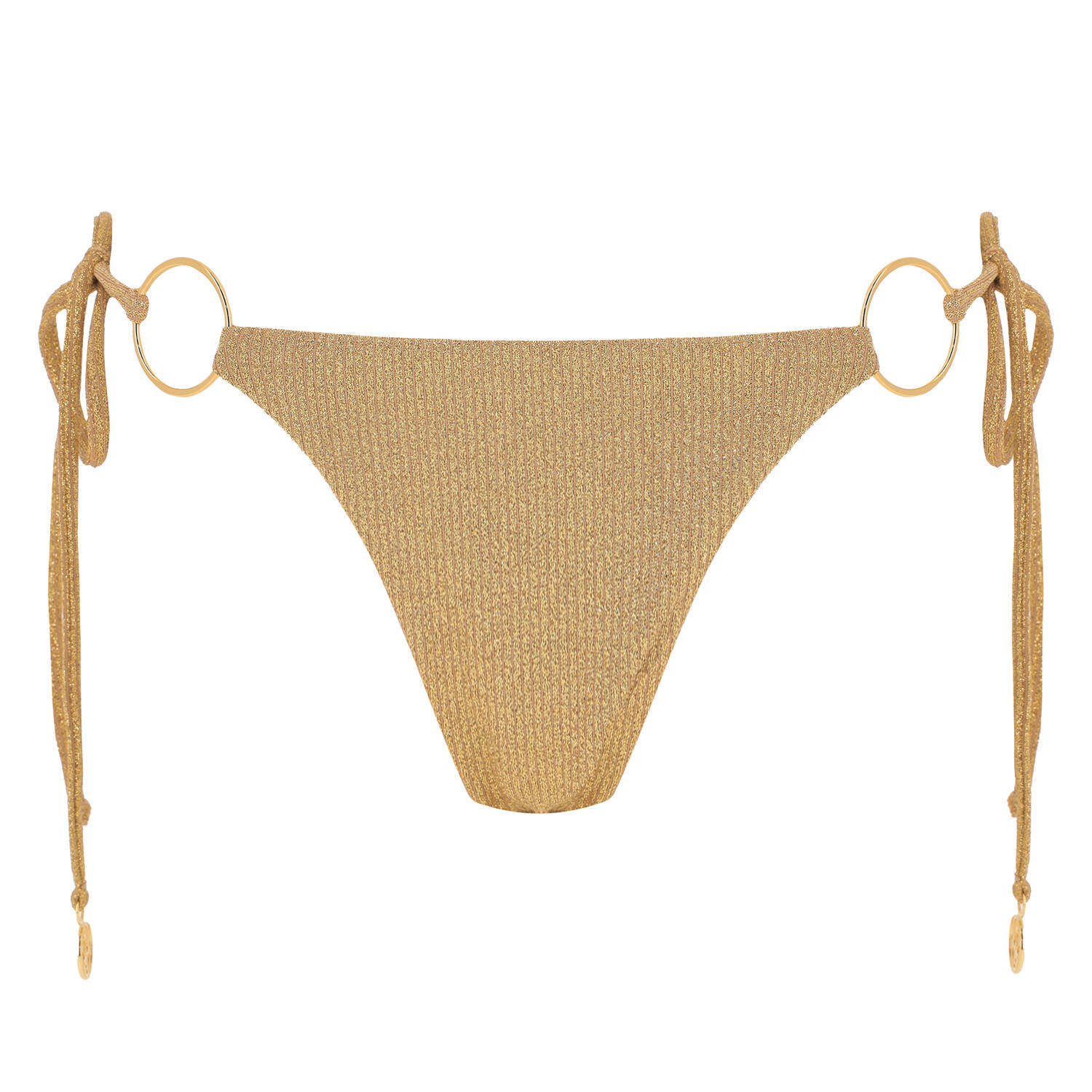 Luli Fama 2 pieces swimwear set Golden Sunset Gold