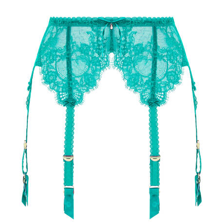 DITA VON TEESE Porte-jarretelles en dentelle Zsa Zsa Peacock