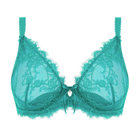 DITA VON TEESE Soutien-gorge emboitant en dentelle Zsa Zsa Peacock