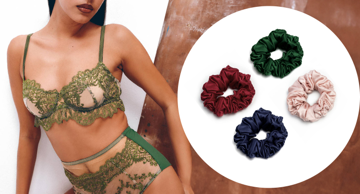 I.D. Sarrieri silk scrunchie