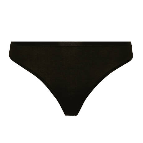 HANRO Cotton Thong Cotton Sensation Black