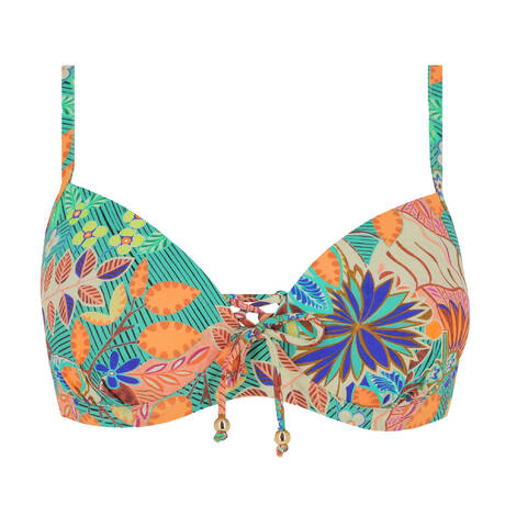 VERDISSIMA Padded bikini top Modern Jungle Green